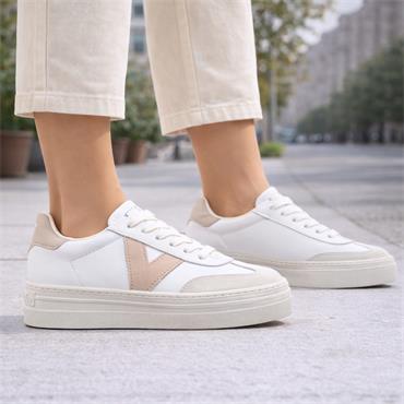 Victoria Barcelona Platform Suede T Toe - Hielo